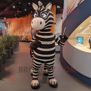 Rust Zebra maskot drakt...