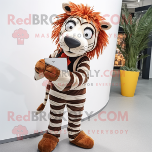 Rust Zebra mascotte kostuum...