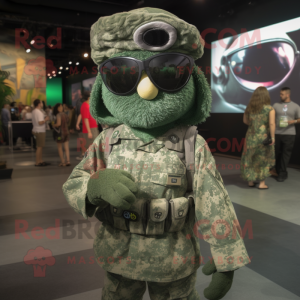 Silver Green Beret mascotte...