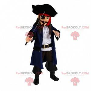 Mascotte de pirate en tenue traditionnelle - Redbrokoly.com