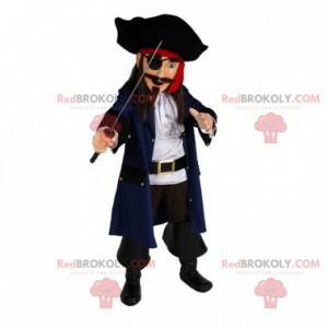 Piratenmaskottchen in traditioneller Kleidung - Redbrokoly.com