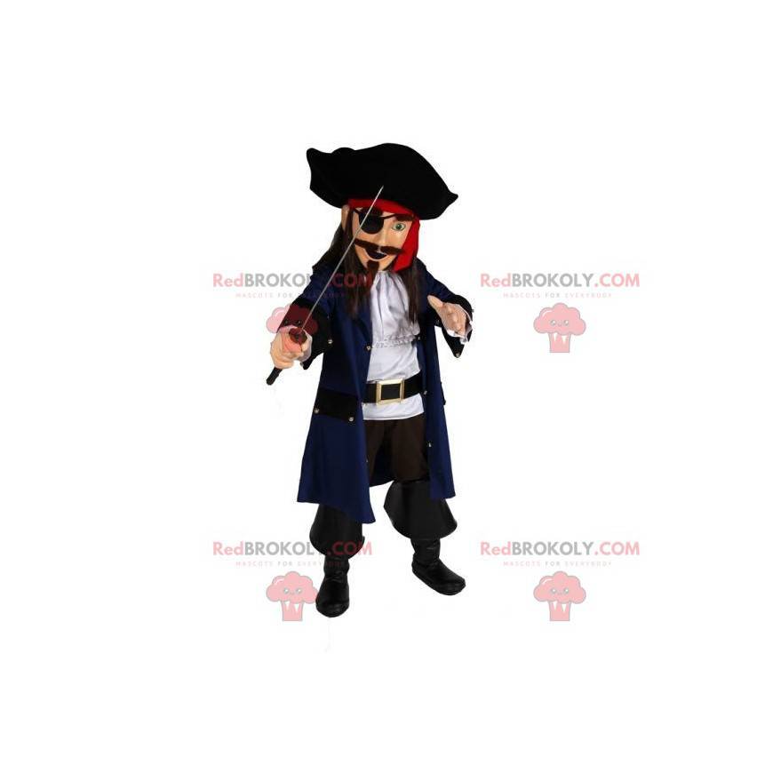 Pirate mascot in traditional dress - Redbrokoly.com