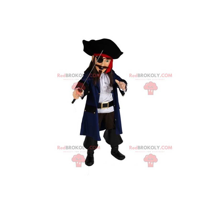 Piratmaskot i traditionel kjole - Redbrokoly.com