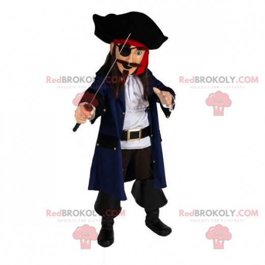 Pirate mascot in traditional dress - Redbrokoly.com