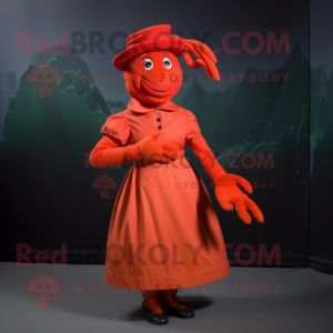 Maskottchen kostüm Lobster...