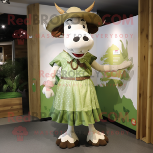 Olive Cow maskot drakt...