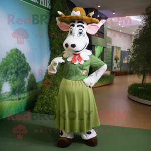 Olive Cow mascotte kostuum...