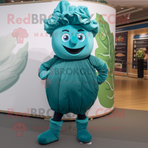 Teal Cabbage mascotte...