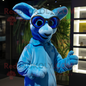 Blue Kangaroo mascotte...