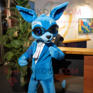 Blue Kangaroo mascotte...