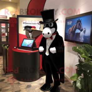 nan Mare mascot costume character dressed with a Tuxedo and Wallets