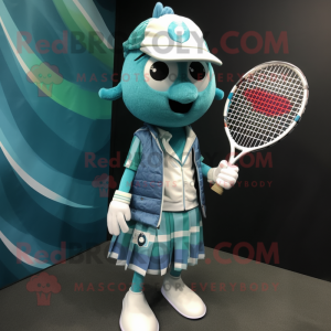 Teal Tennis Racket postać w...