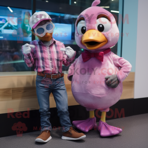 Pink Gosling mascotte...