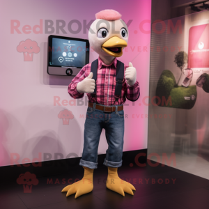 Pink Gosling mascotte...