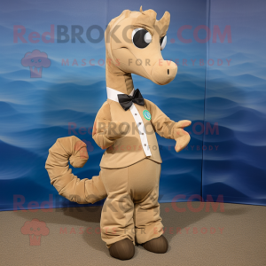 Tan Sea Horse maskot...