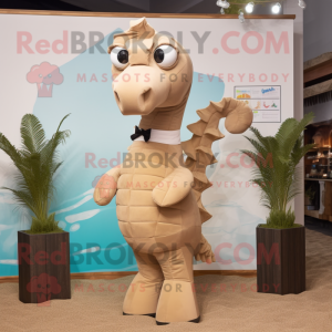 Tan Sea Horse mascotte...