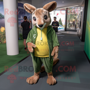 Olive Kangaroo mascotte...