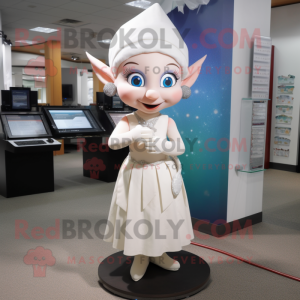 White Elf maskot kostume...