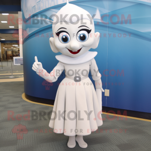 White Elf maskot kostume...