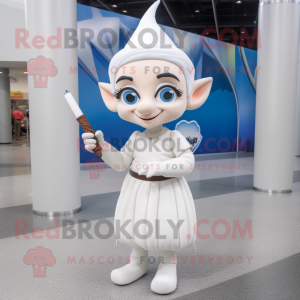 White Elf mascotte kostuum...