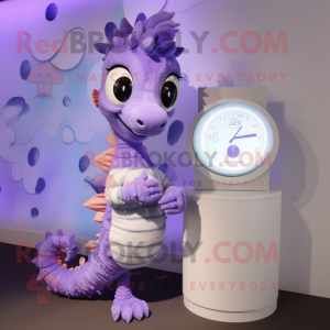 Lavender Seahorse mascotte...