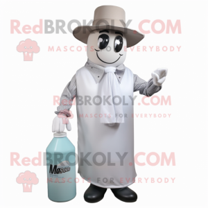 Gray Bottle Of Milk maskot...