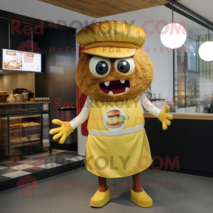 Gold Burgers maskot drakt...