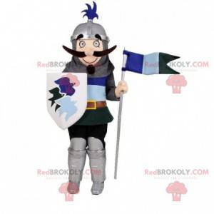 Cavaleiro mascote com capacete e escudo - Redbrokoly.com