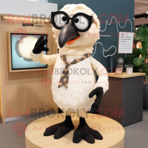 Cream Crow maskot kostume...