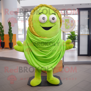 Lime Green Bagels maskot...