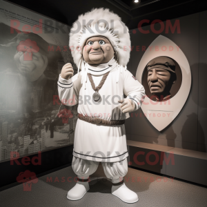 White Chief maskot kostym...