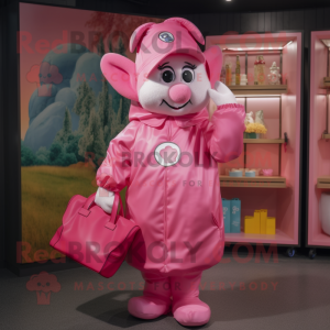 Personagem de mascote Pink...