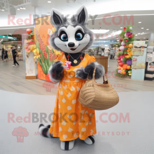 Peach Civet maskot kostume...