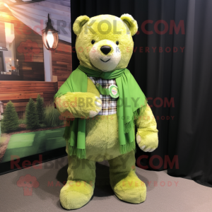 Limoengroen teddybeer...