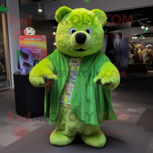 Limoengroen teddybeer...
