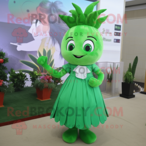 Green Onion maskot kostume...