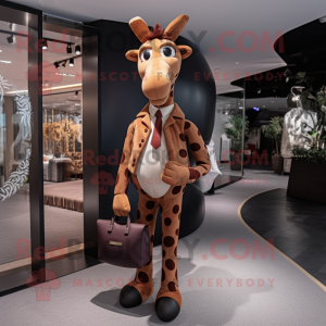 Brown Giraffe mascotte...