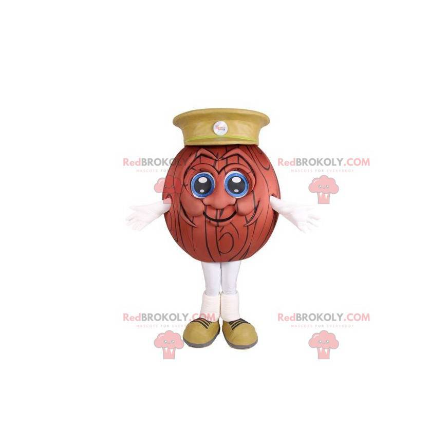 Bowlingbal bal mascotte met een pet - Redbrokoly.com