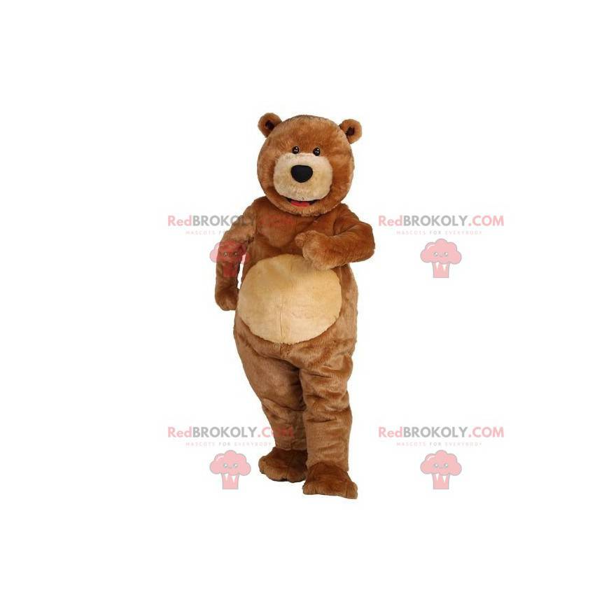 Mascot big brown teddy bear. Brown teddy bear - Redbrokoly.com