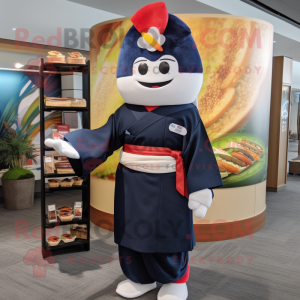 Navy Sushi maskot kostume...