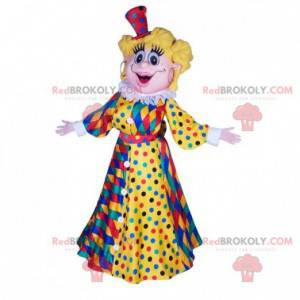 Mascotte donna bionda con un abito di carnevale - Redbrokoly.com