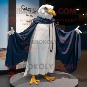 Navy Gull maskot kostym...