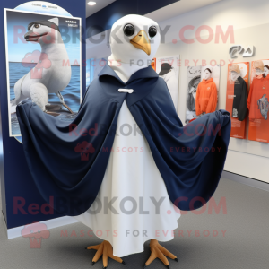 Navy Gull maskot kostym...