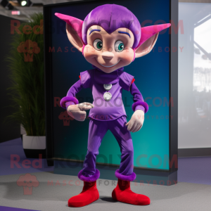 Postava maskota Purple Elf...