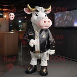 Cream Cow maskot kostume...