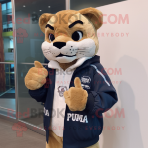 personagem de mascote Puma...