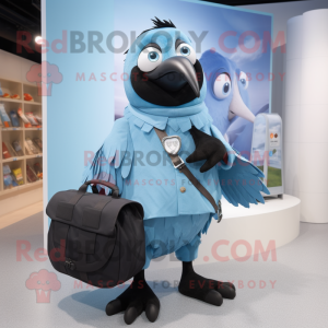 Sky Blue Crow maskot...