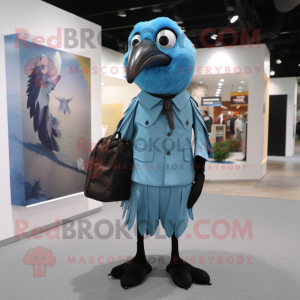 Sky Blue Crow mascotte...