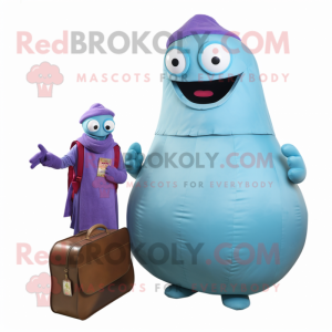 Sky Blue Aubergine mascotte...