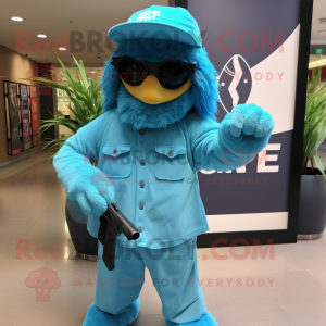 Turquoise Sniper mascotte...